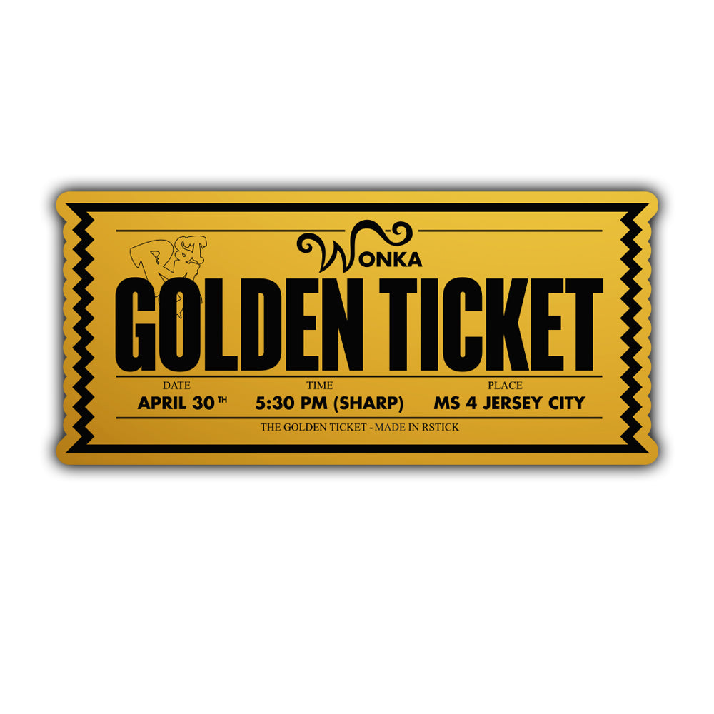 Ticket Wonka Golden