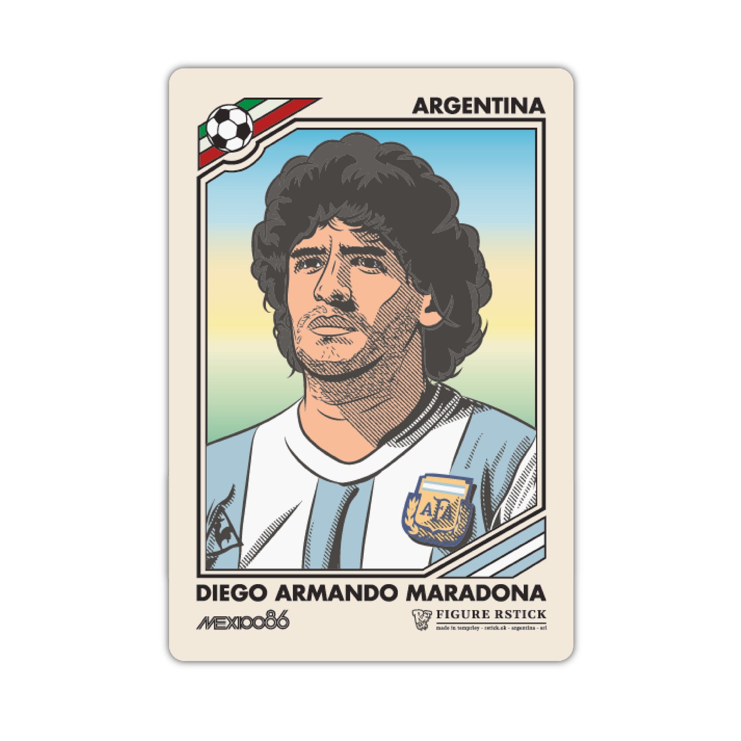 Maradona Figurita Mundial 86